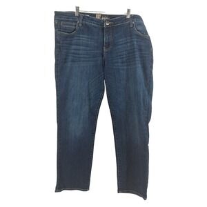 Kut from the Kloth Catherine Boyfriend Jeans Womens 14W Blue Denim Mid Rise‎